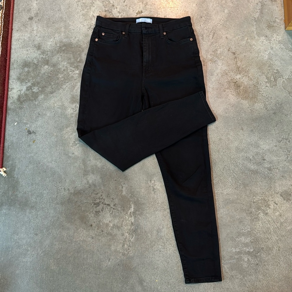 7 for all mankind black denim jeans size 29